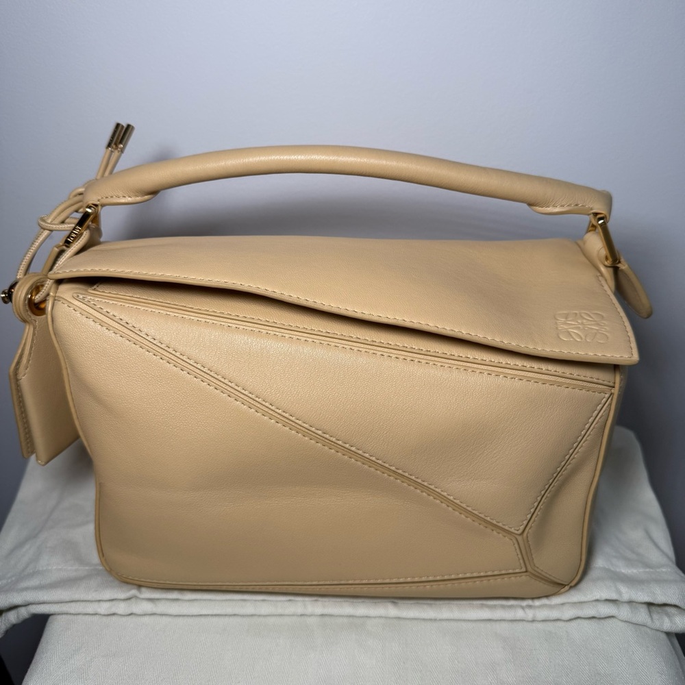 Loewe Pale Yellow Leather Shoulder Bag - Picture 6 of 16